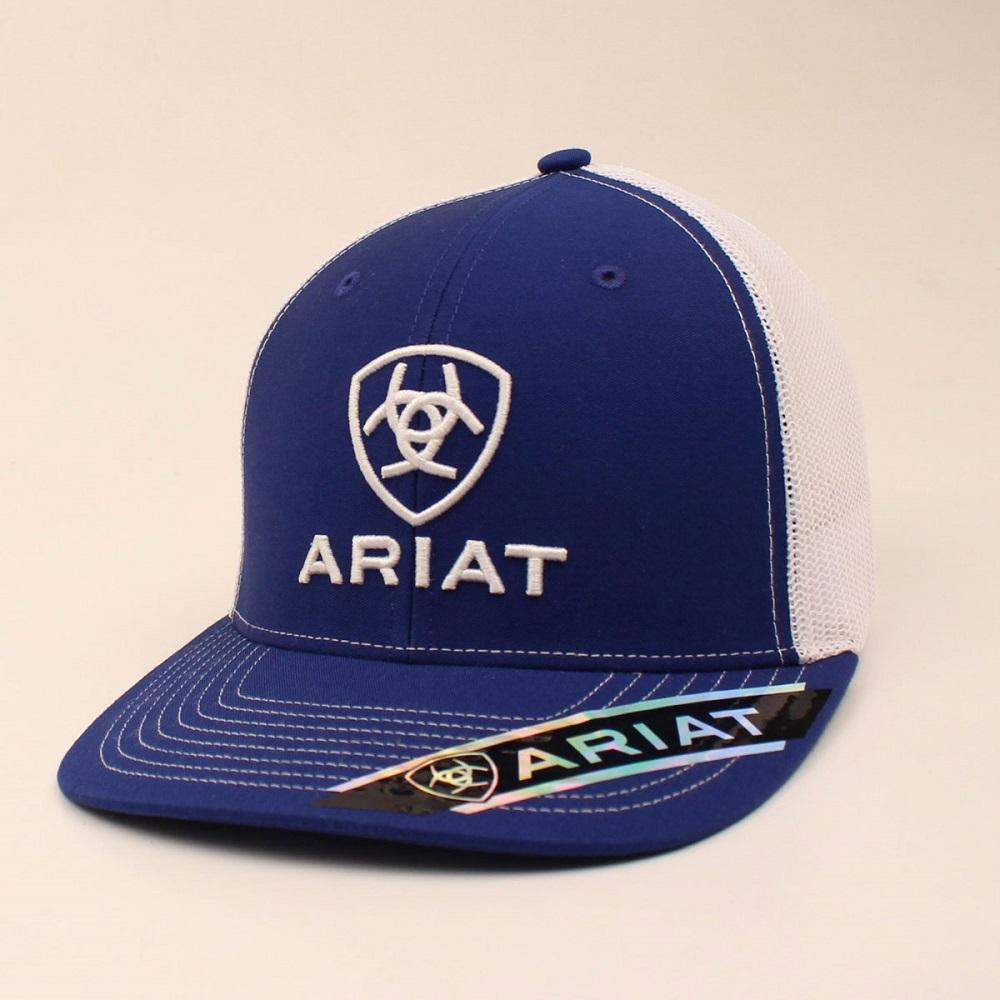 Ariat Men's R112 Center Shield Cap Royal Blue - A30005227 | Rural King