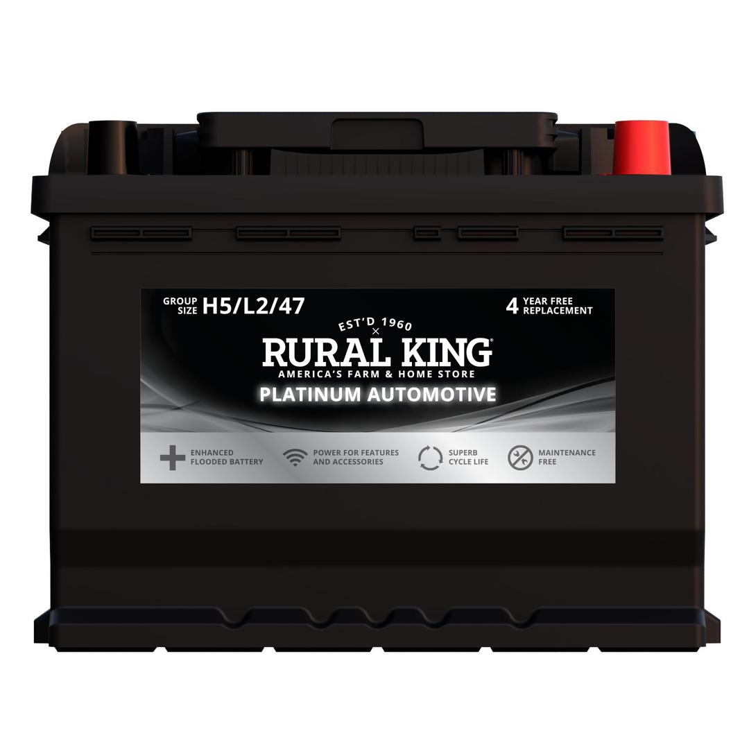 Rural King Platinum Automotive EFB Battery, Group Size H5/L2/47 Rural