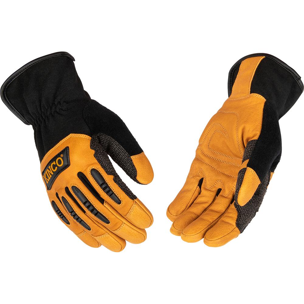 Kinco Pro M Foderato Di Cereali Di Cereali E Guanti Syn Hyb 101Hk M Lined Premium Grain Deerskin Synthetic Hybrid Glove Medium - Foto 6
