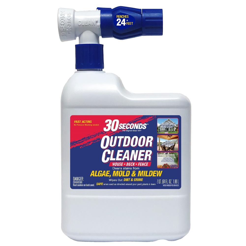 30 Seconds Outdoor Cleaner for Houses, Decks, and Fences, 64 oz ...