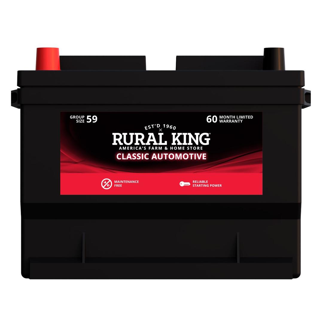 Rural King Classic Automotive Battery, Group Size 59 | Rural King