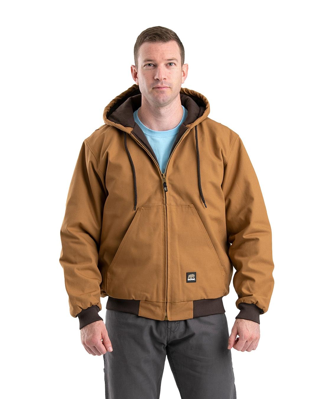 BERNE Heritage Duck Hooded Active Work Jacket BERNE Heritage Duck Hooded Active Work Jacket