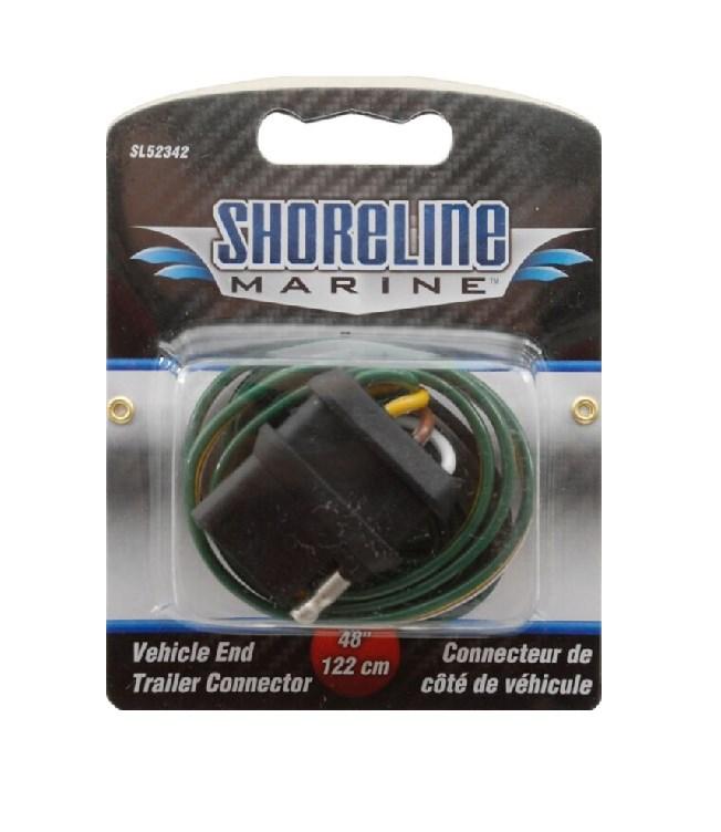 Shoreline Marine 4-Way Trailer Wiring Connector Female, 48 in Shoreline Marine 4-Way Trailer Wiring Connector Female, 48 in