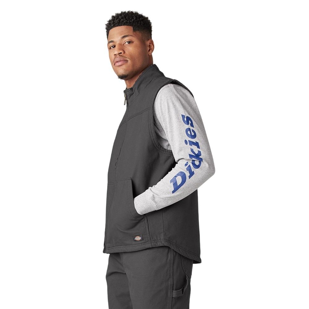 Dickies Heren M Duck Sherpa Gevoerd Vest Work Utility Bovenkleding, Gespoeld Zwart, XL, Gespoeld Zwart, XL Dickies Heren M Duck Sherpa Gevoerd Vest Work Utility Bovenkleding, Gespoeld Zwart, XL, Gespoeld Zwart, XL
